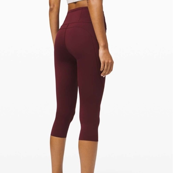 Lululemon Fast and Free High-Rise Crop II *Non-Reflective Nulux - Sz 4 - Picture 2 of 6
